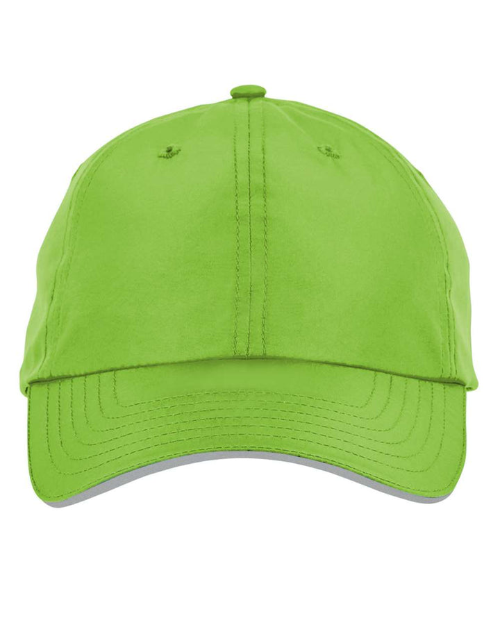 Front View of Acid Green Pitch Performance Cap - CE001