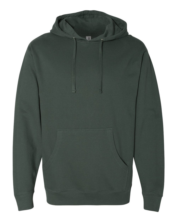 Front View of Alpine Green Midweight Hooded Sweatshirt - SS4500