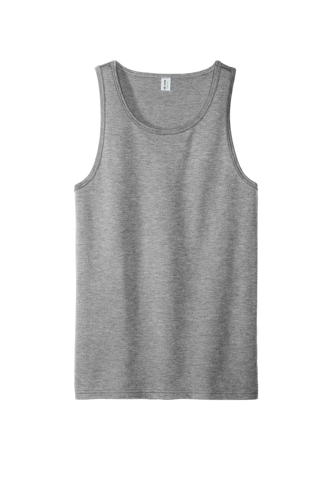 Front View of AlumGrey Allmade Unisex Tri-Blend Tank AL2019
