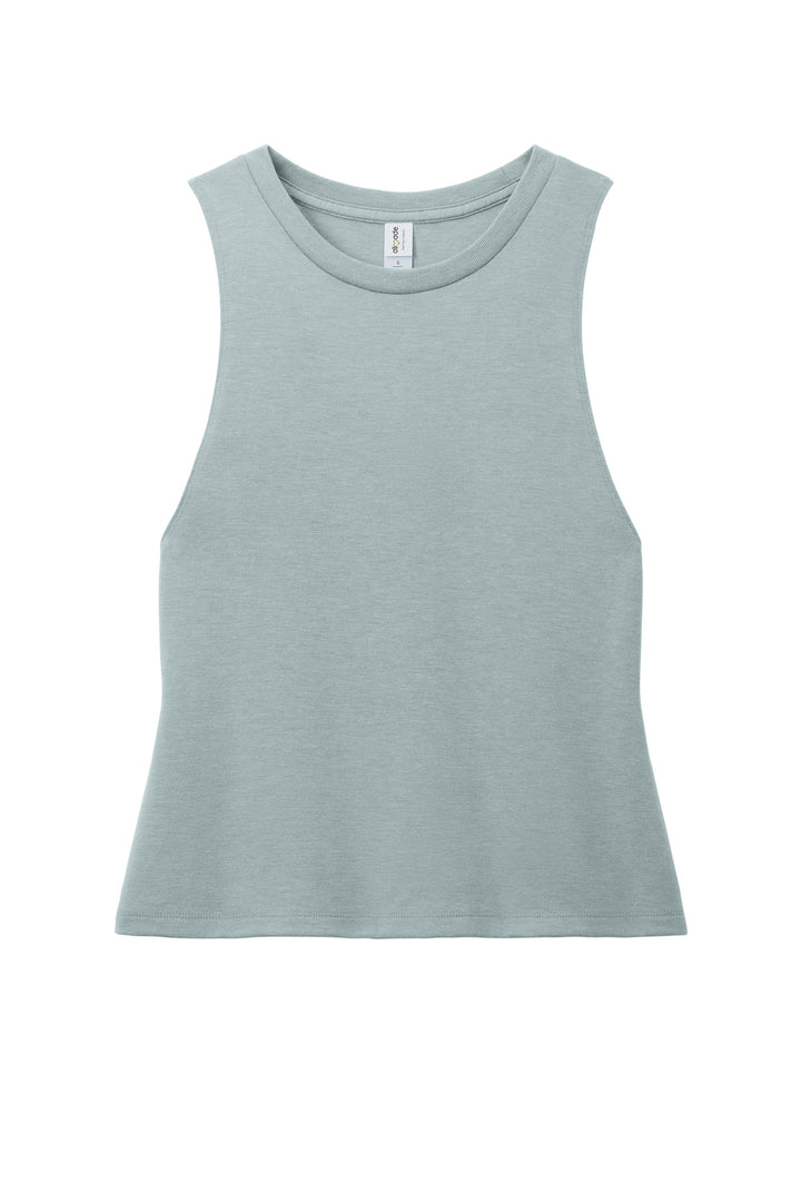 Front View of AlumGrey Allmade Women's Tri-Blend Muscle Tank AL2020