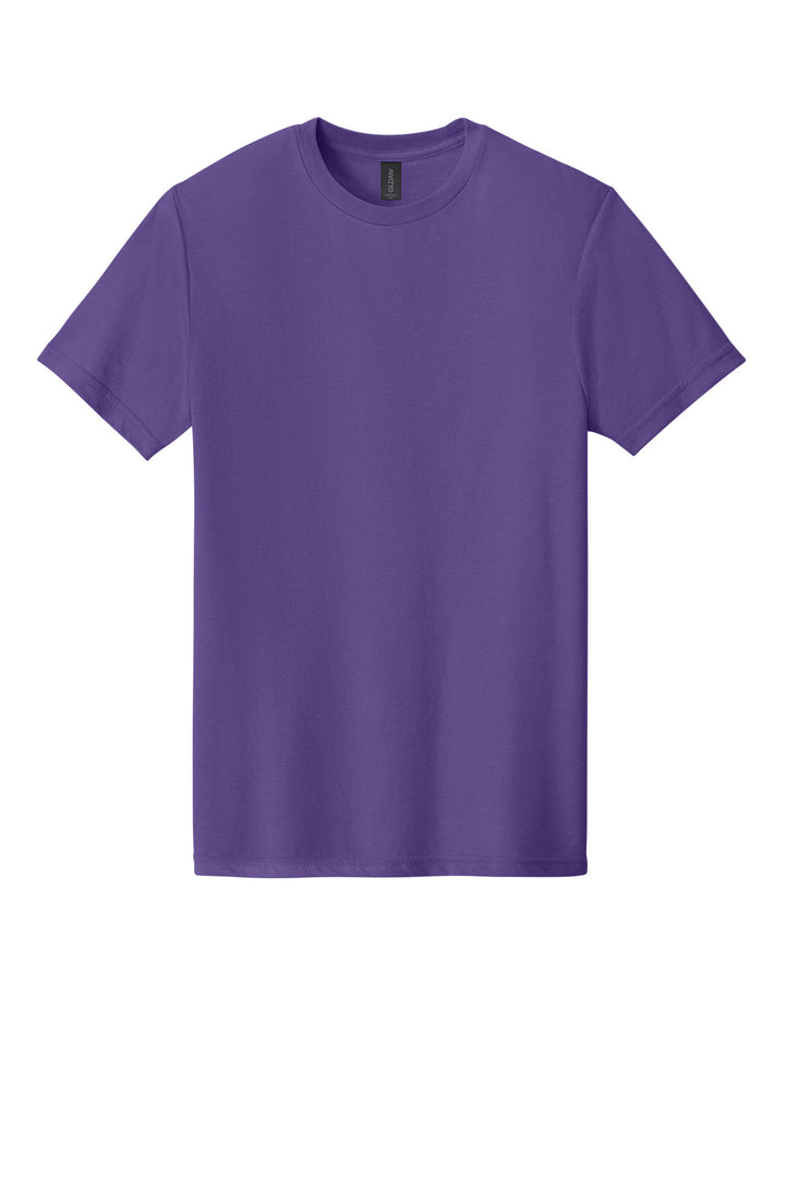 Front View of Amethyst Gildan Softstyle CVC Tee 64000CVC