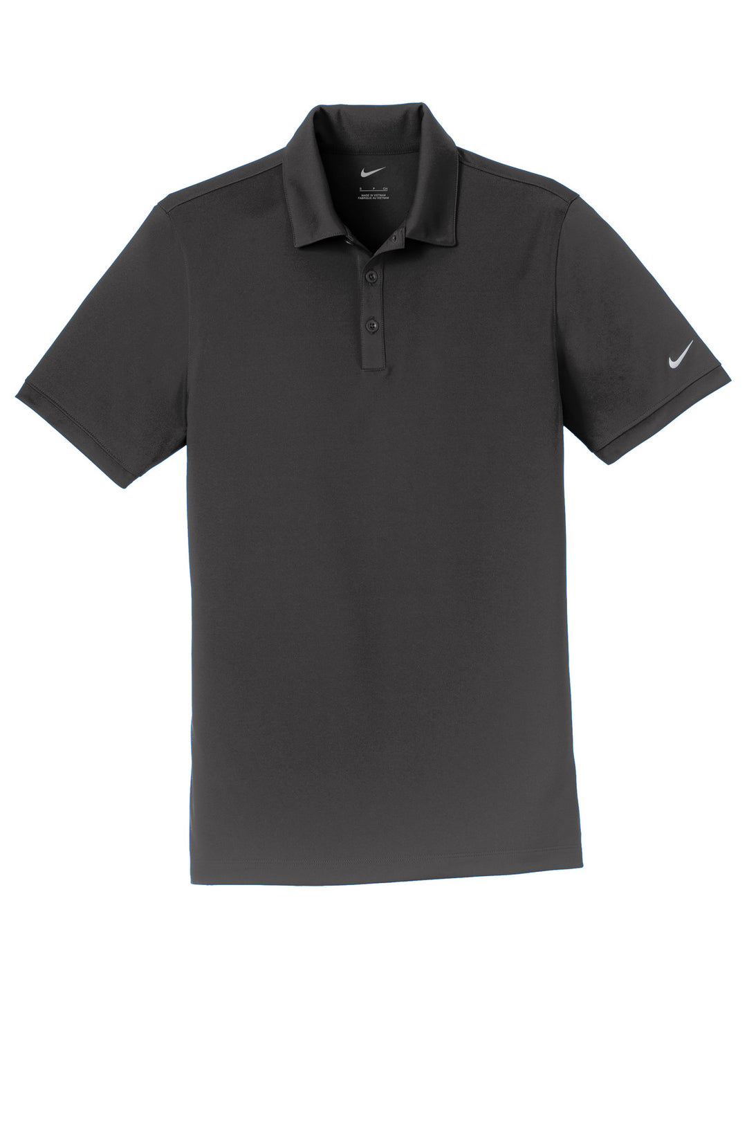 Front View of Anthracite Nike Dri-FIT Players Modern Fit Polo. 799802