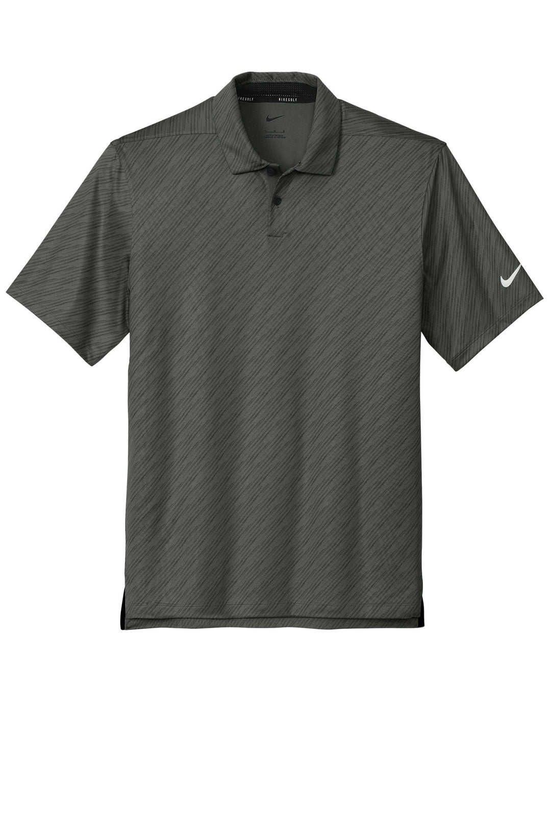 Front View of Anthracite Nike Vapor Dash Polo NKDX6688