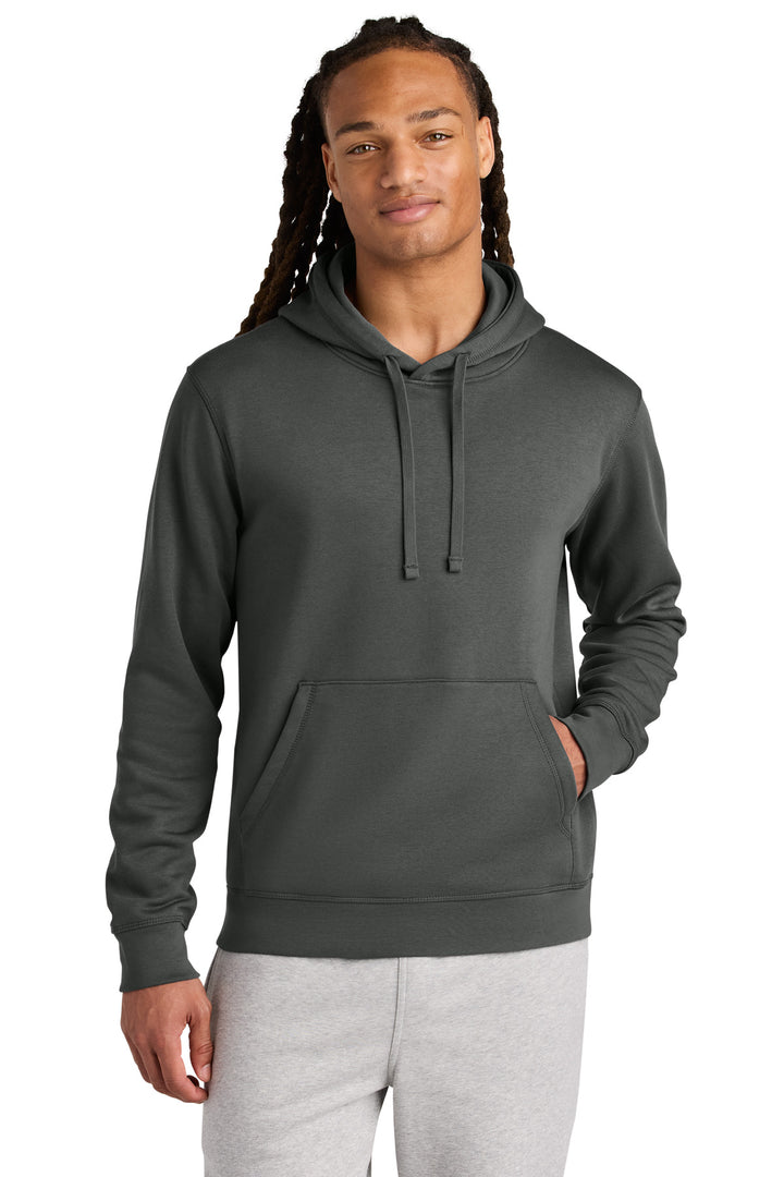Front View of Anthracite Stanley/Stella Unisex Drummer 2.0 Hooded Sweatshirt SXU009