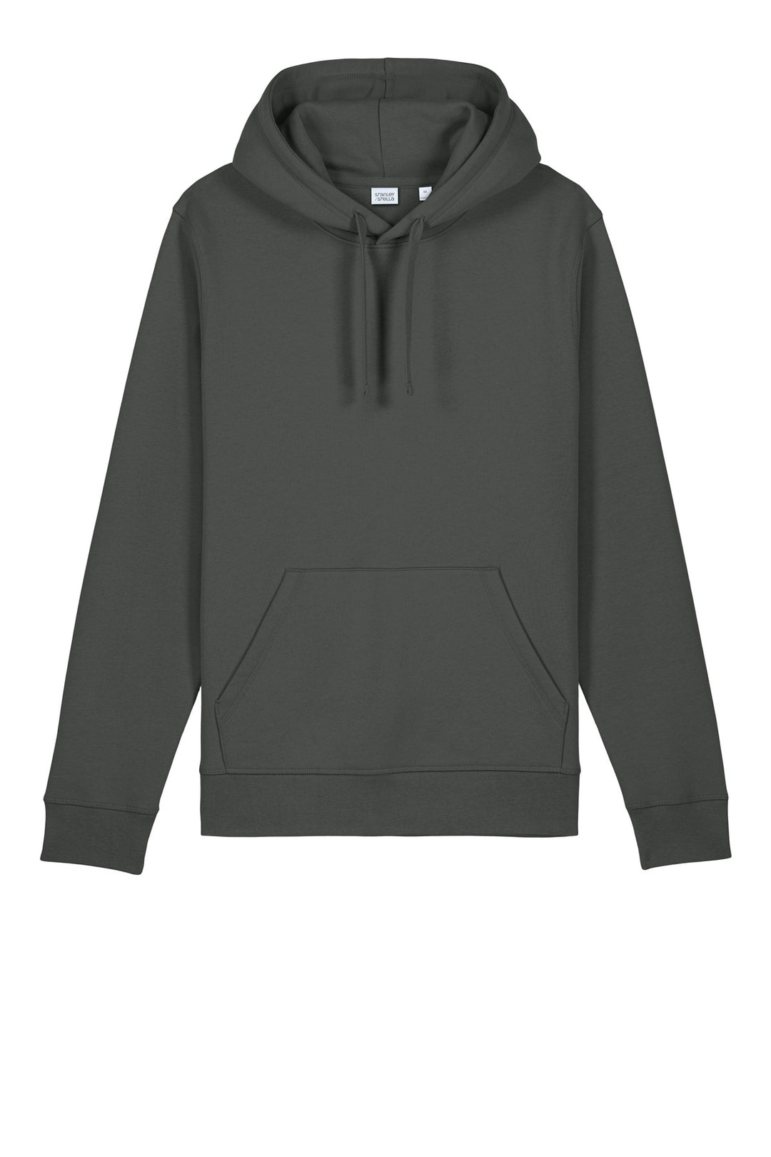 Front View of Anthracite Stanley/Stella Unisex Drummer 2.0 Hooded Sweatshirt SXU009