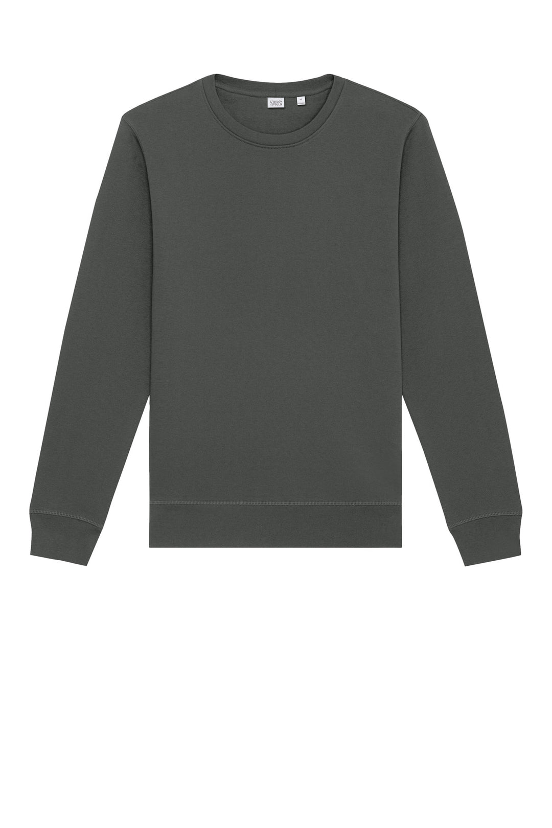 Front View of Anthracite Stanley/Stella Unisex Roller Crewneck Sweatshirt SXU010