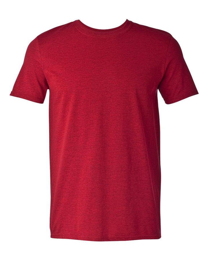 Front View of Antique Cherry Red Softstyle® T-Shirt - 64000