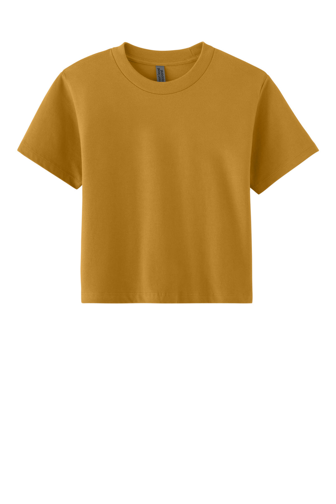 Front View of AntqGold Next Level Apparel Women's Heavyweight Boxy Tee NL7610