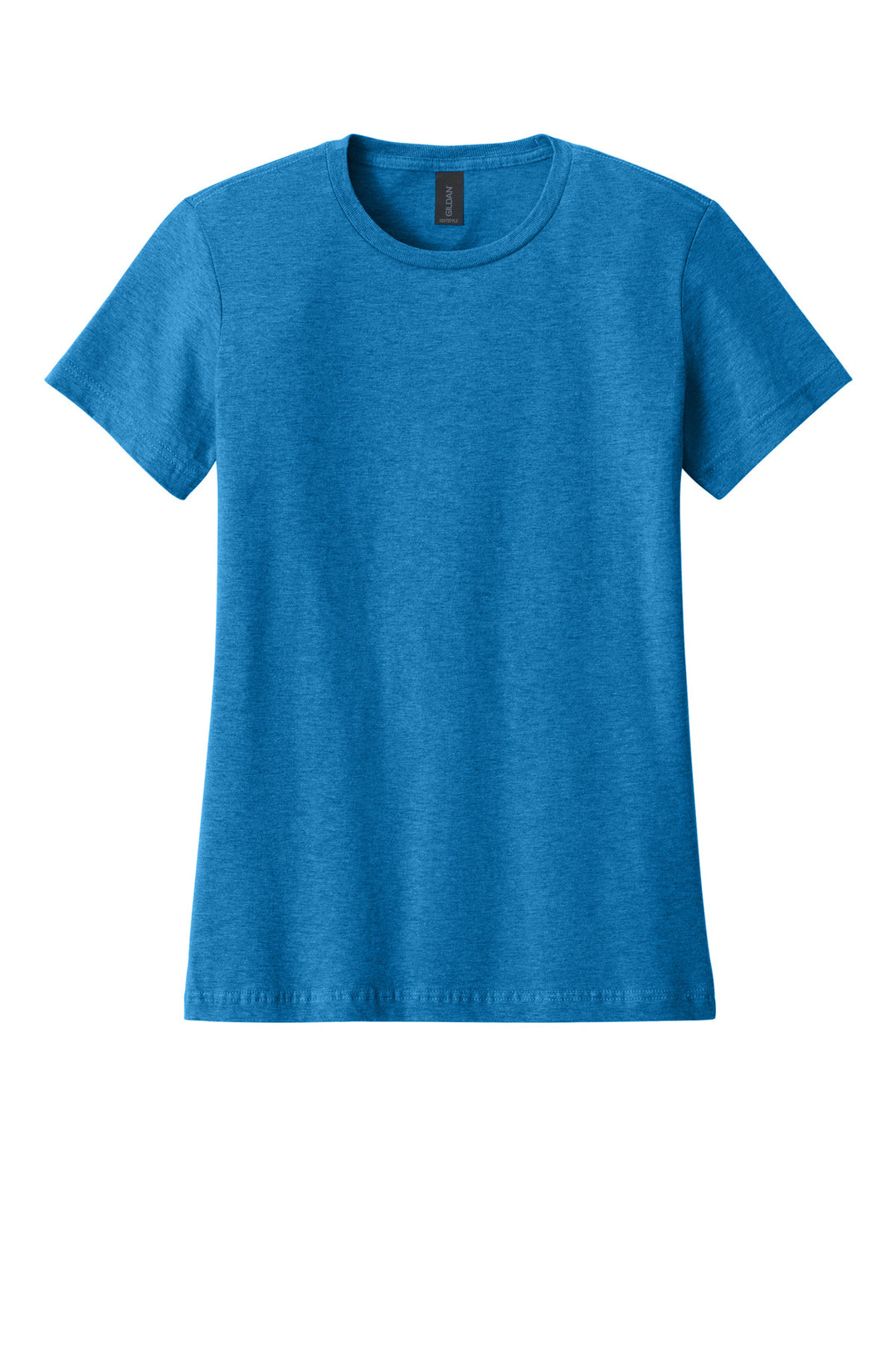 Front View of Antqu Sapphire Gildan Softstyle Women's T-Shirt. 64000L