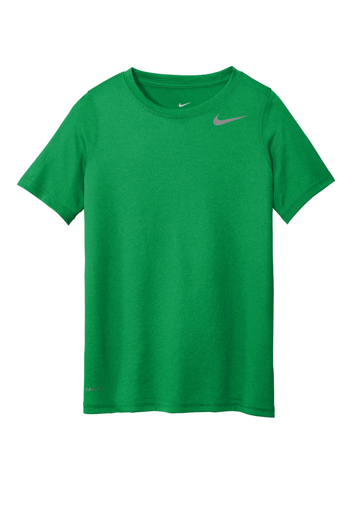 Front View of Apple Green Nike Youth Legend Tee 840178