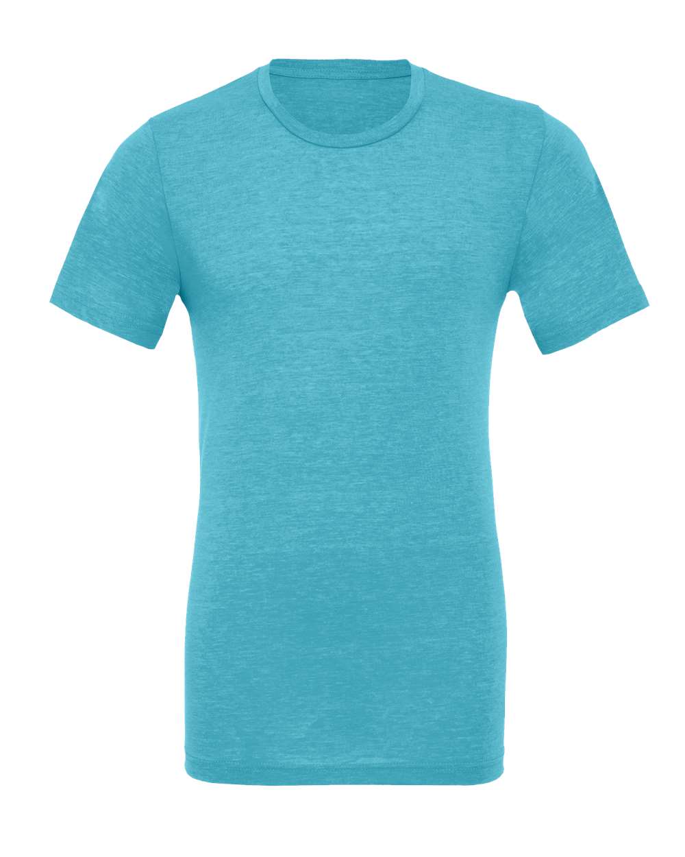 Front View of Aqua Triblend Triblend Tee - 3413