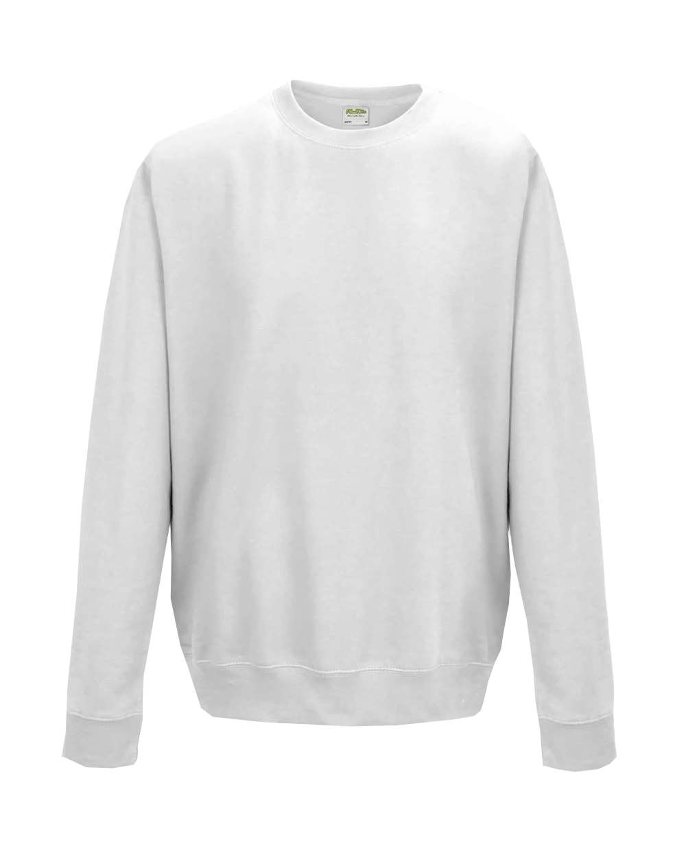 Front View of Arctic White College Crewneck Sweatshirt - JHA030