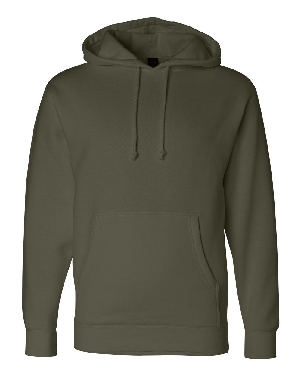 Front View of Army Heavyweight Hooded Sweatshirt - IND4000