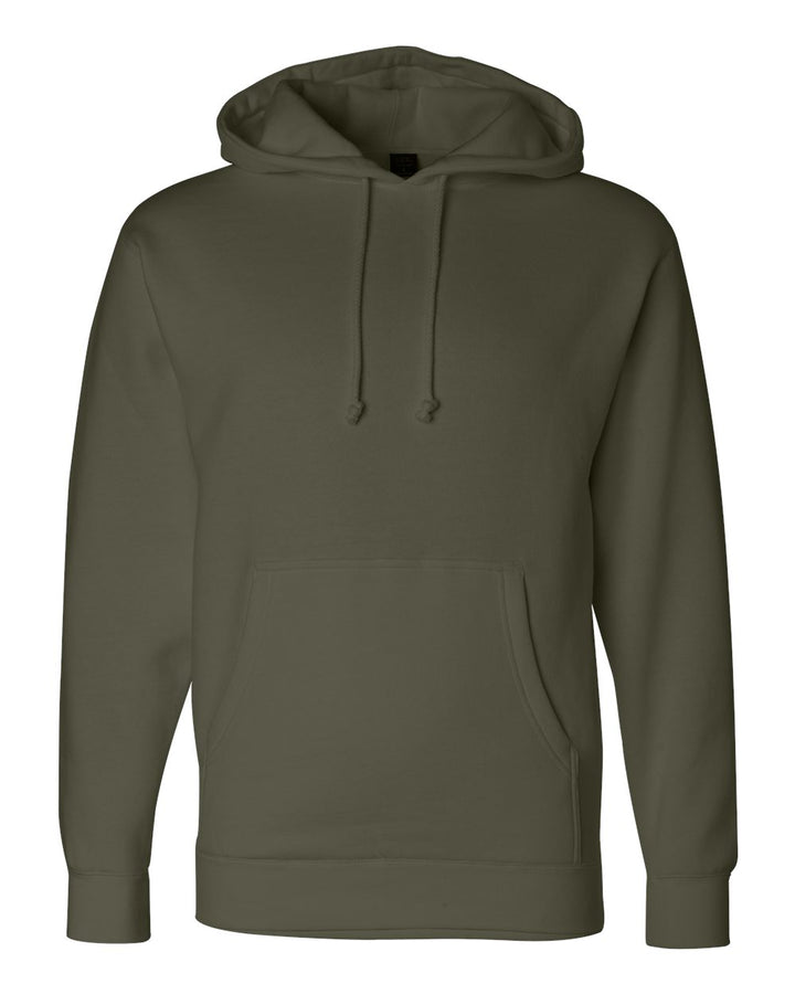 Front View of Army Heavyweight Hooded Sweatshirt - IND4000