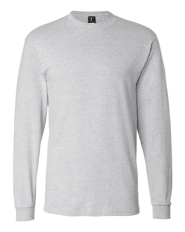 Front View of Ash Beefy-T® Long Sleeve T-Shirt - 5186