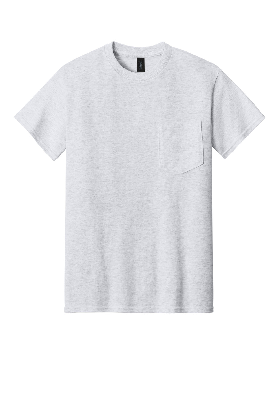Front View of Ash Gildan - Ultra Cotton 100% US Cotton T-Shirt with Pocket. 2300