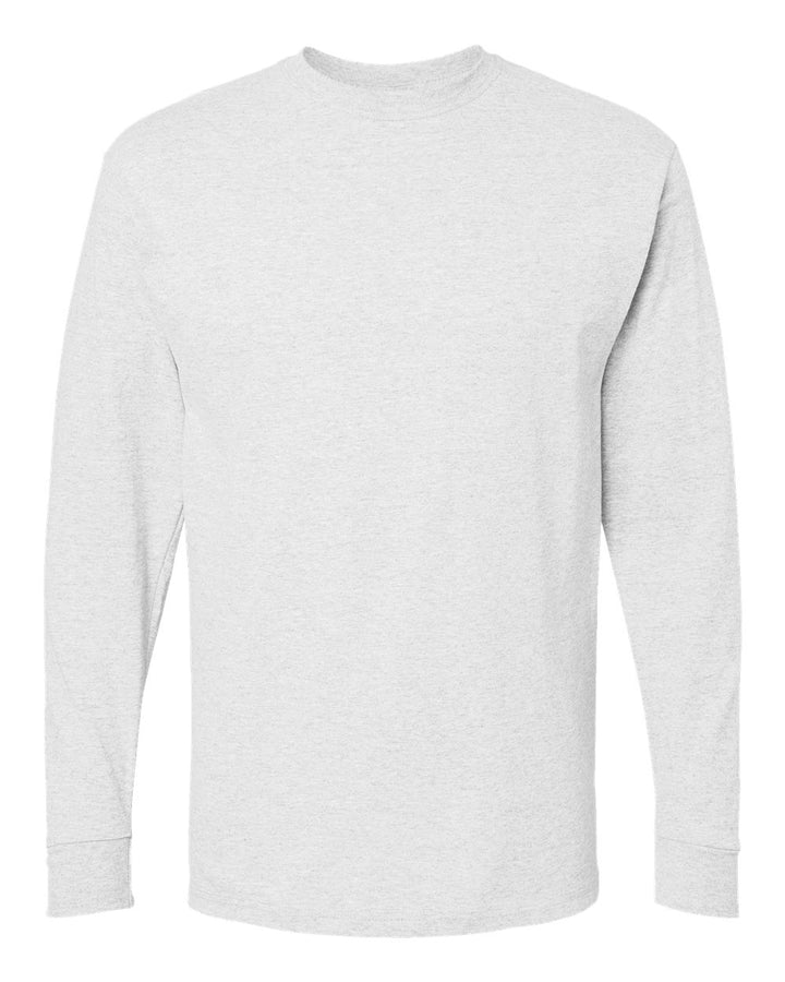Front View of Ash Gold Soft Touch Long Sleeve T-Shirt - 4820