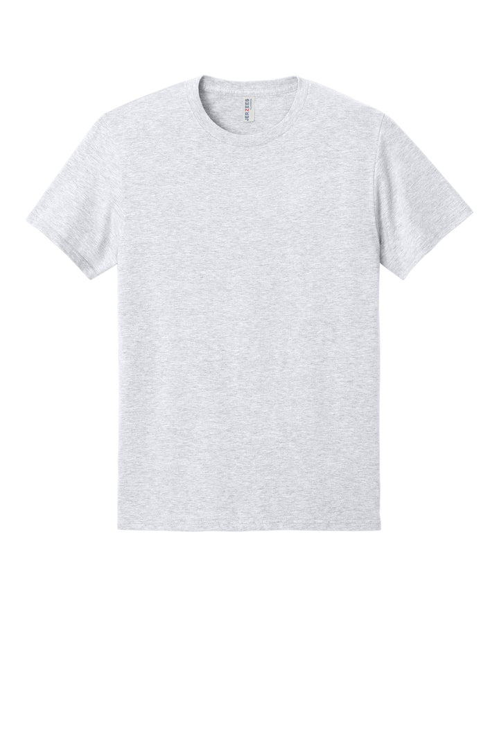 Front View of Ash Jerzees Classics Unisex Cotton T-Shirt 363M