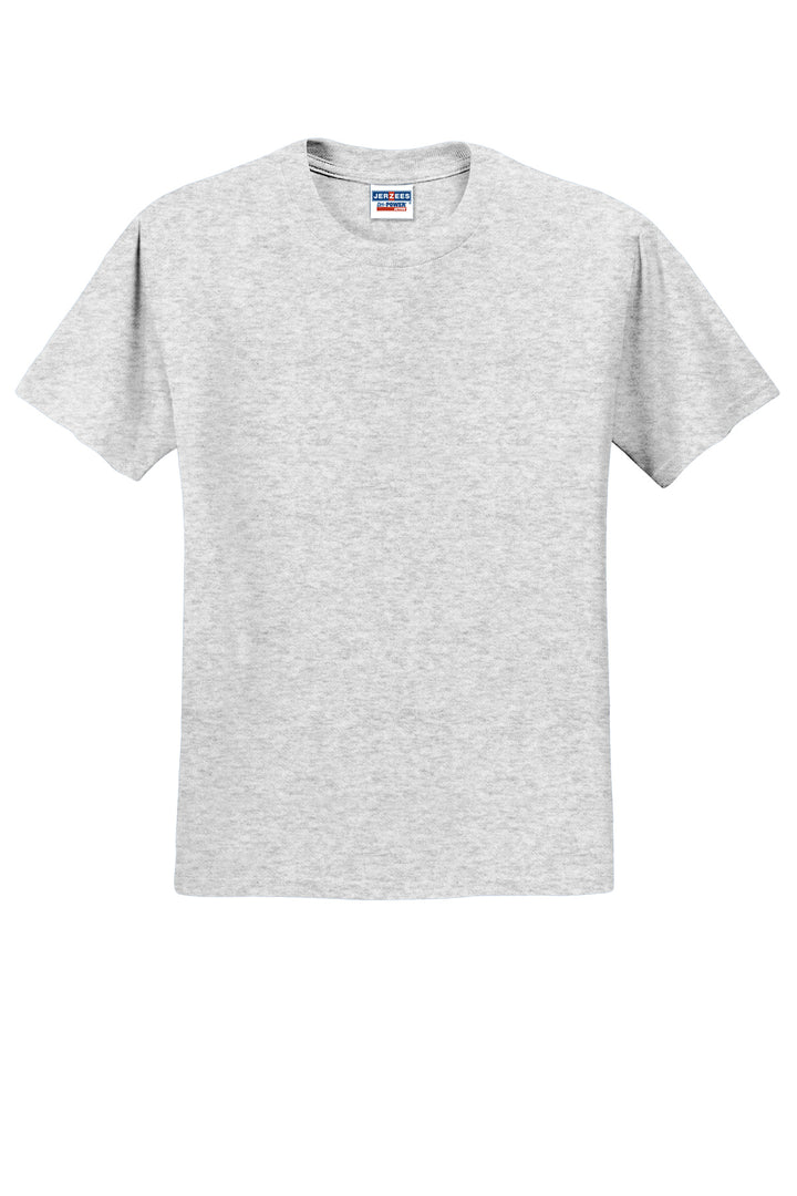 Front View of Ash Jerzees - Dri-Power 50/50 Cotton/Poly T-Shirt. 29M