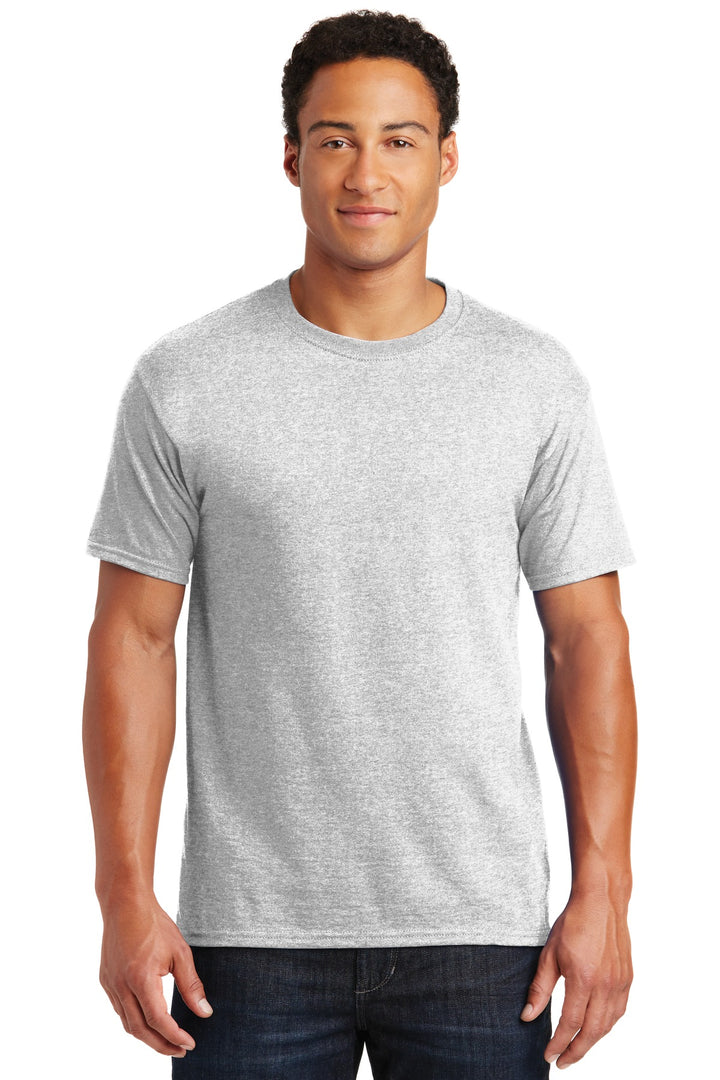 Front View of Ash Jerzees - Dri-Power 50/50 Cotton/Poly T-Shirt. 29M