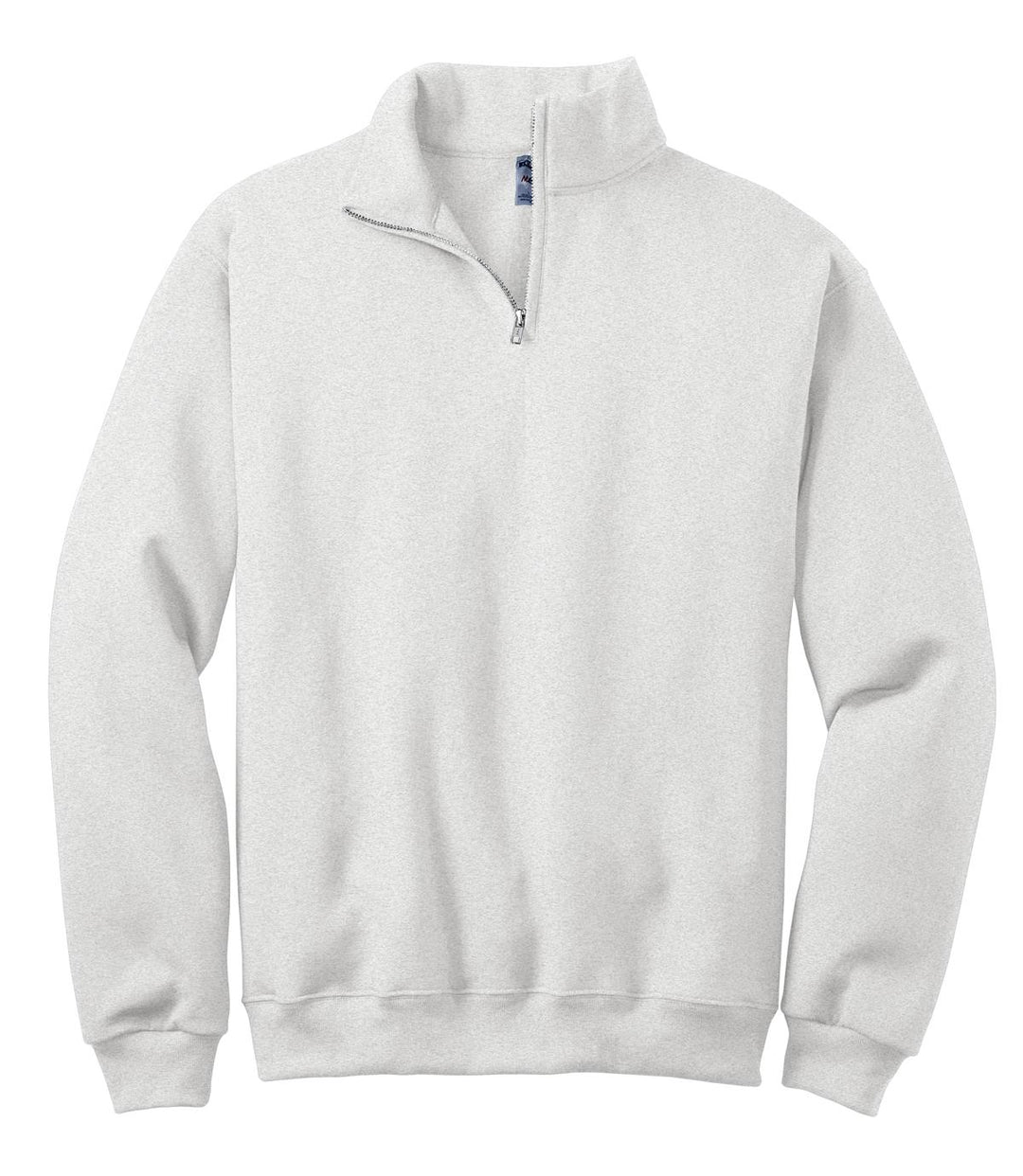 Front View of Ash Jerzees - NuBlend 1/4-Zip Cadet Collar Sweatshirt. 995M