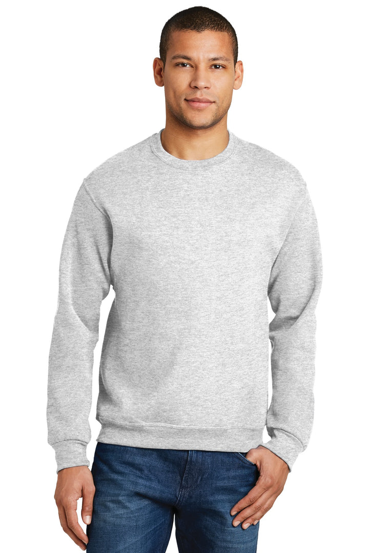 Front View of Ash Jerzees - NuBlend Crewneck Sweatshirt. 562M
