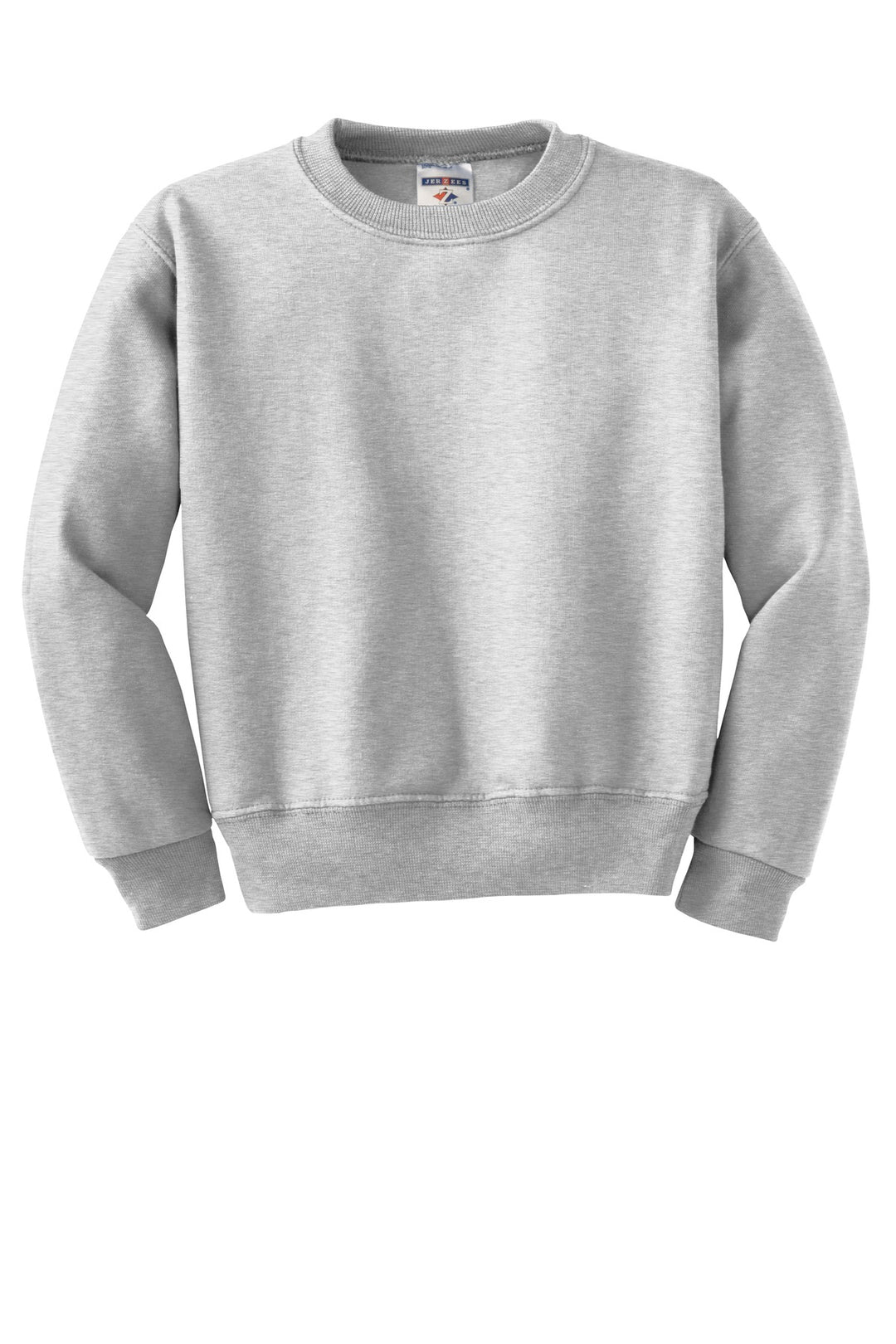 Front View of Ash Jerzees - Youth NuBlend Crewneck Sweatshirt. 562B