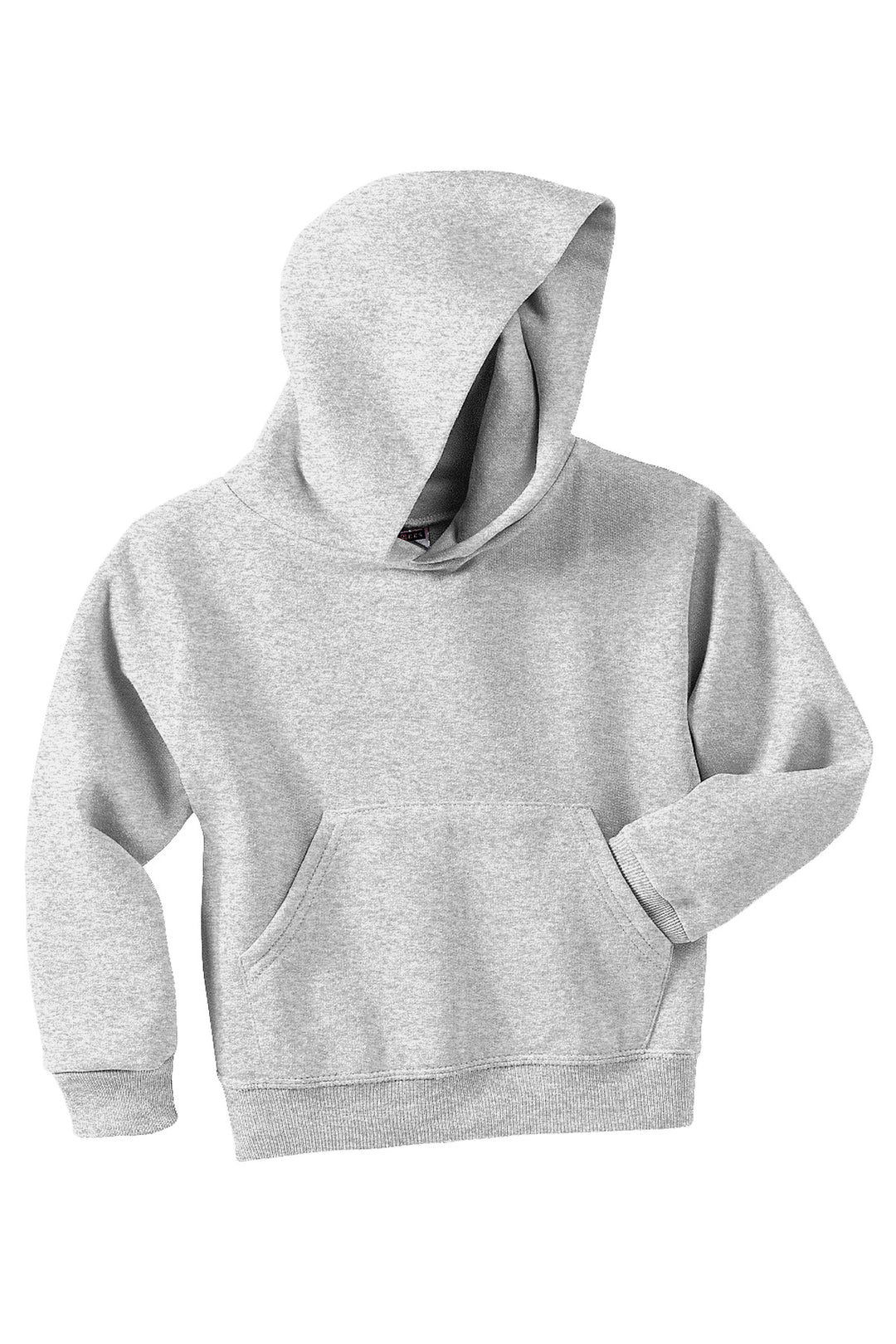Front View of Ash Jerzees - Youth NuBlend Pullover Hooded Sweatshirt. 996Y