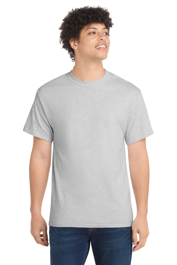 Front View of Ash Port & Company - Core Cotton Tee. PC54