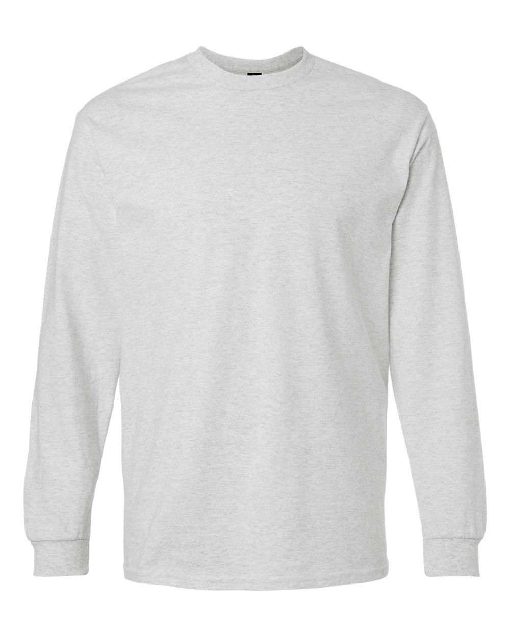 Front View of Ash Ultra Cotton® Long Sleeve T-Shirt - 2400