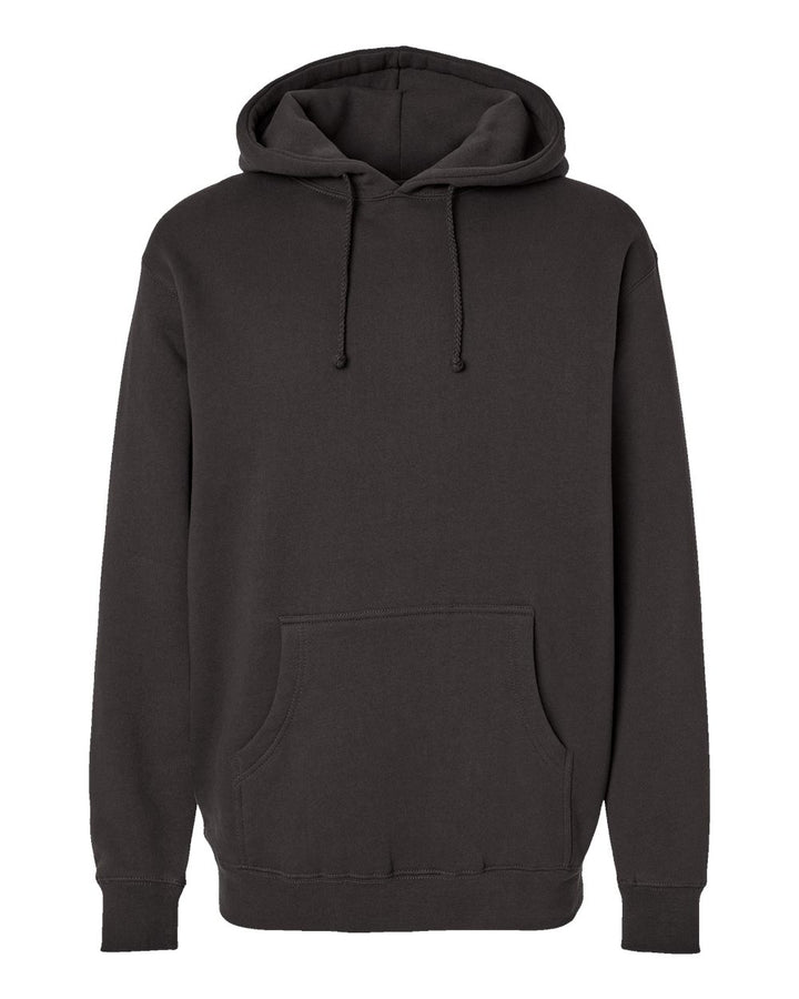 Front View of Asphalt Heavyweight Hooded Sweatshirt - IND4000