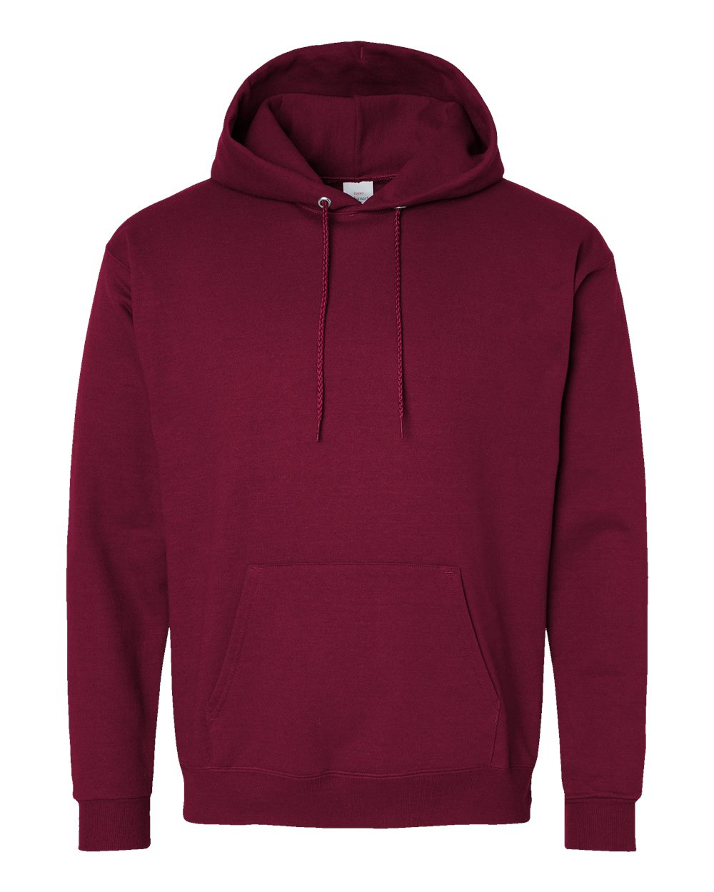 Front View of Athletic Cardinal Ecosmart® Hooded Sweatshirt - P170
