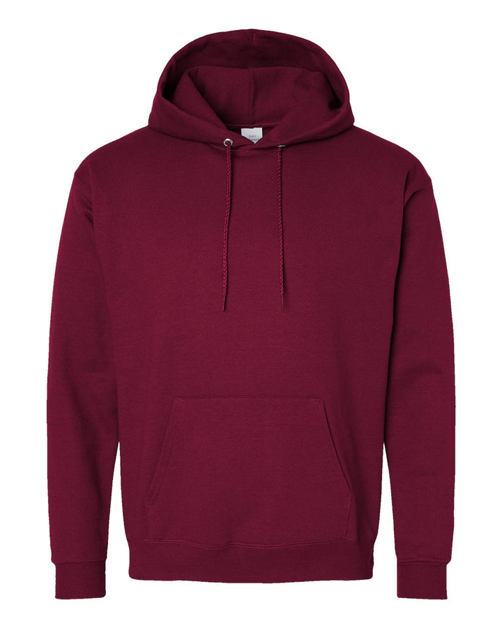 Front View of Athletic Cardinal Ecosmart® Hooded Sweatshirt - P170