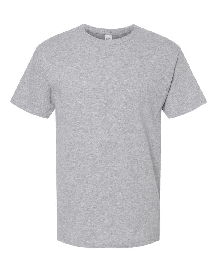 Front View of Athletic Grey Gold Soft Touch T-Shirt - 4800