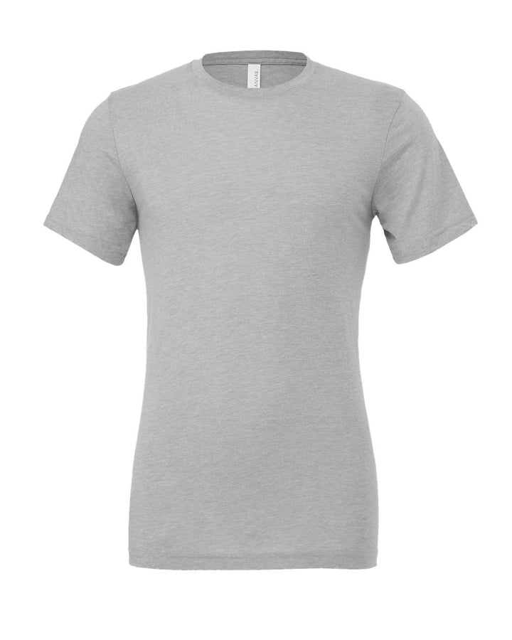 Front View of Athletic Grey Triblend Triblend Tee - 3413