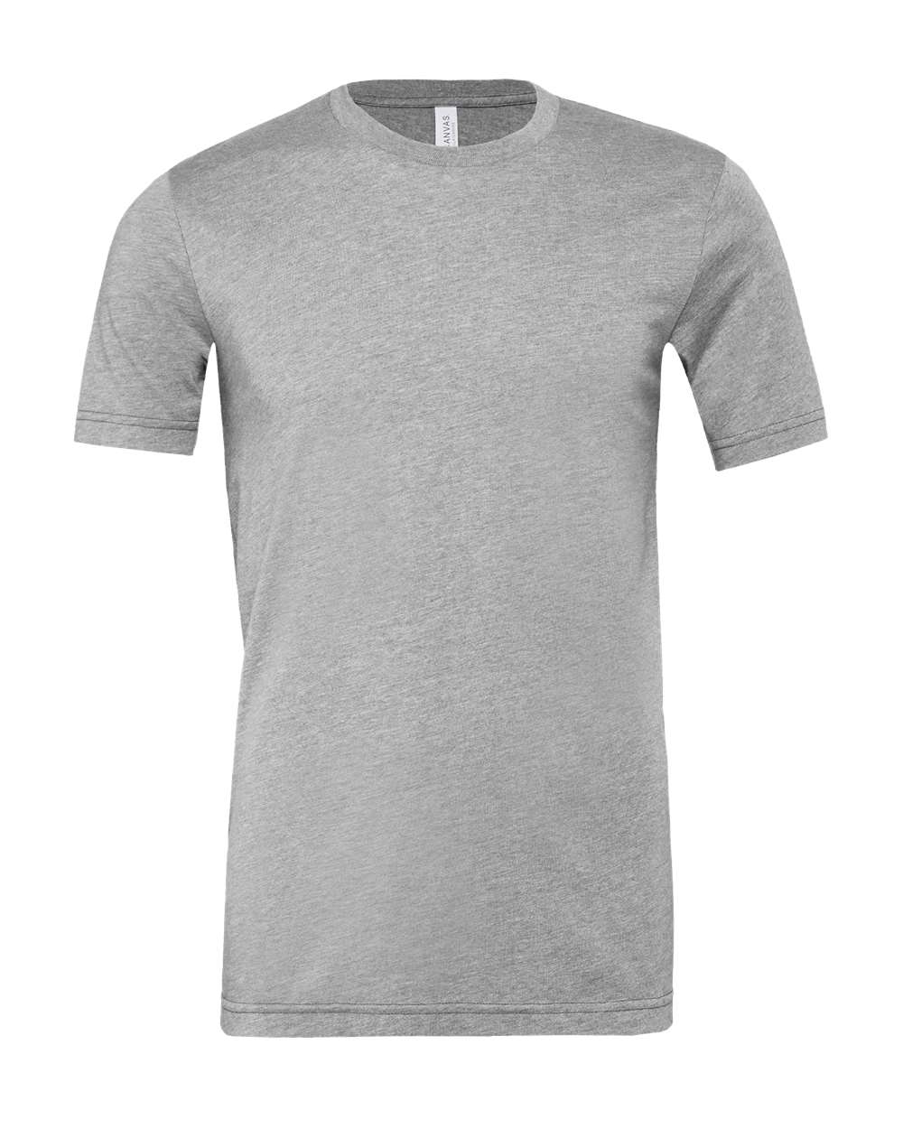 Front View of Athletic Heather CVC Jersey Tee - 3001CVC