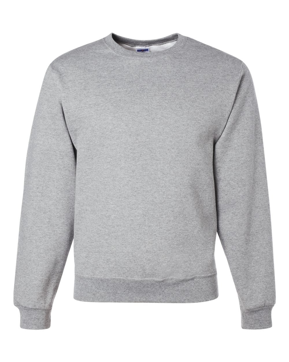Front View of Athletic Heather NuBlend® Crewneck Sweatshirt - 562MR