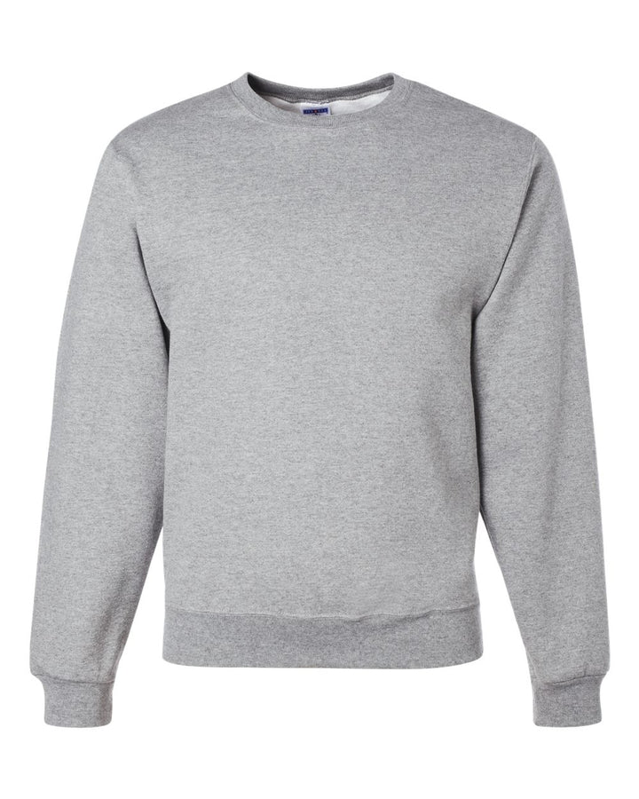 Front View of Athletic Heather NuBlend® Crewneck Sweatshirt - 562MR