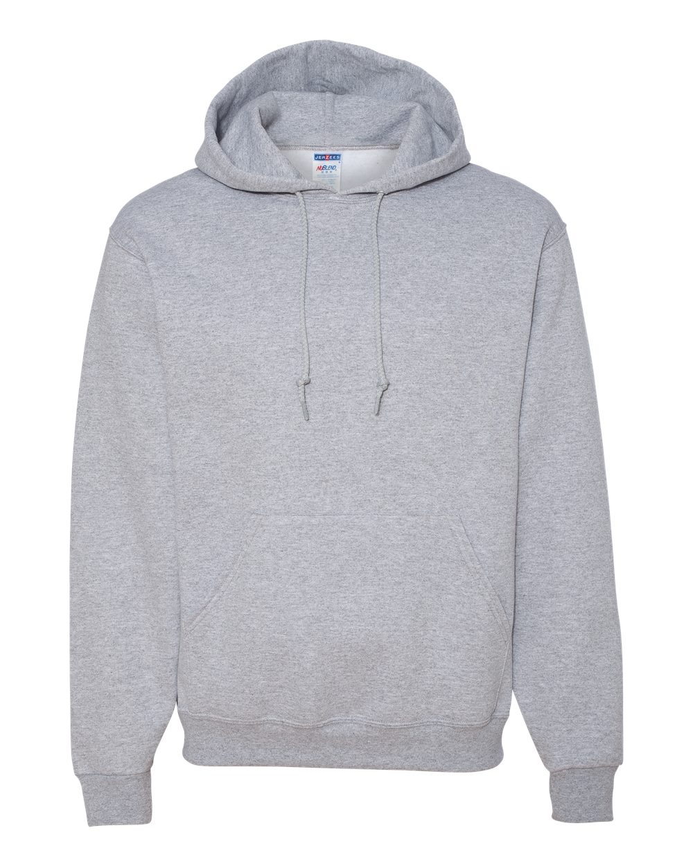 Front View of Athletic Heather NuBlend® Hooded Sweatshirt - 996MR