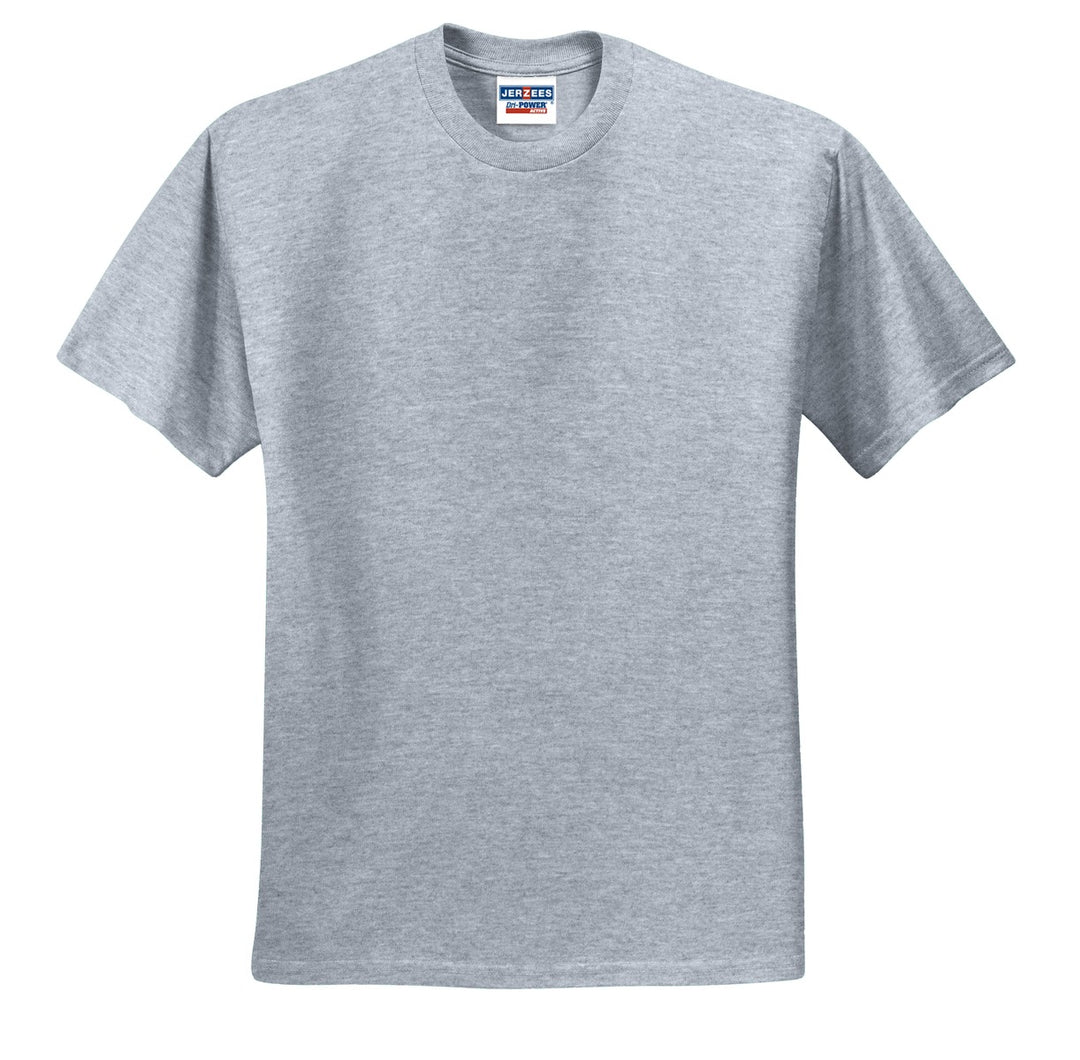 Front View of Athletic Hthr Jerzees - Dri-Power 50/50 Cotton/Poly T-Shirt. 29M