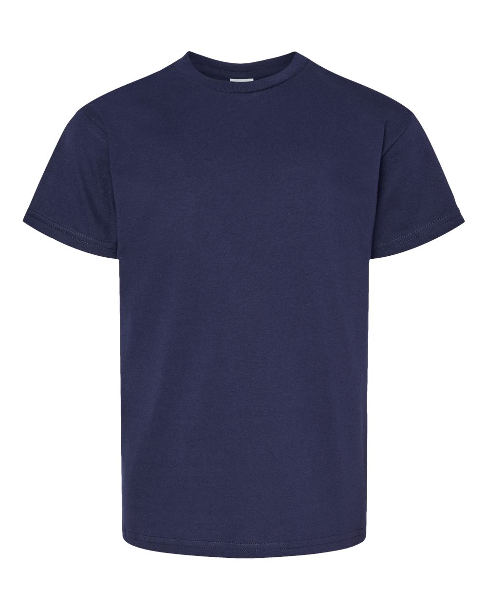 Front View of Athletic Navy Essential-T Youth T-Shirt - 5480