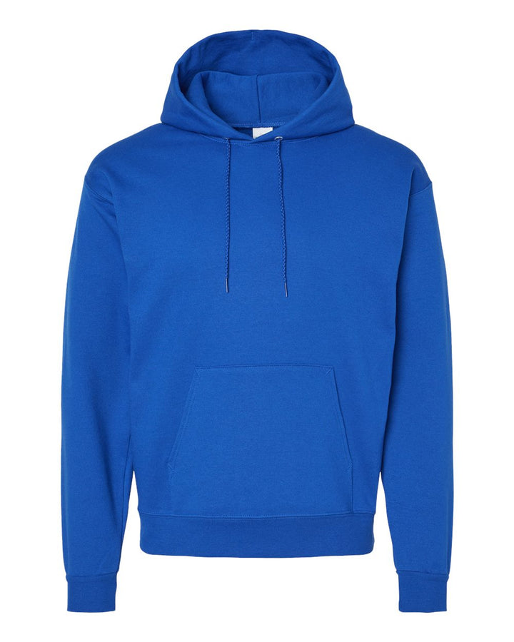 Front View of Athletic Royal Ecosmart® Hooded Sweatshirt - P170