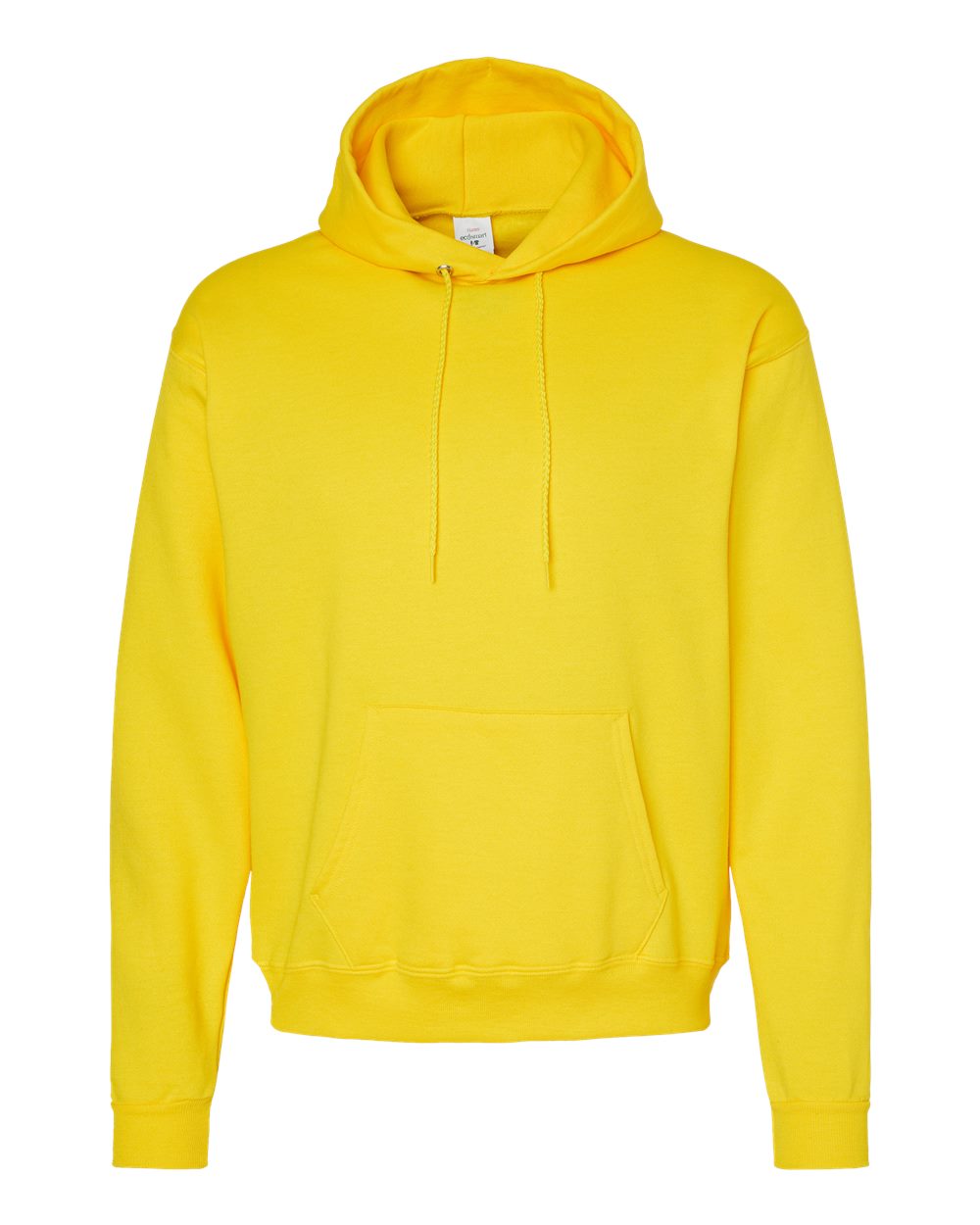 Front View of Athletic Yellow Ecosmart® Hooded Sweatshirt - P170