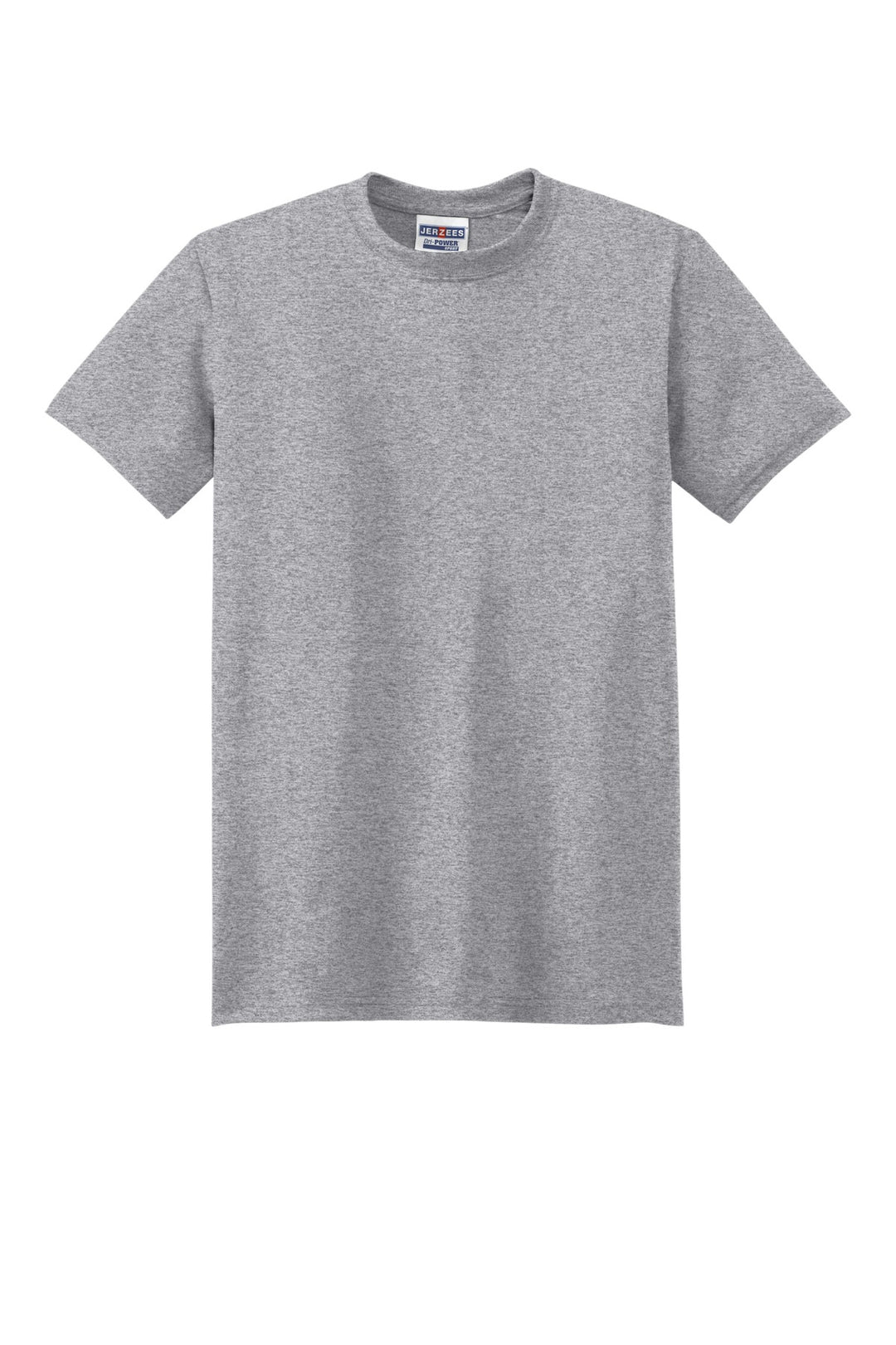 Front View of AthlHthr Jerzees Dri-Power 100% Polyester T-Shirt. 21M