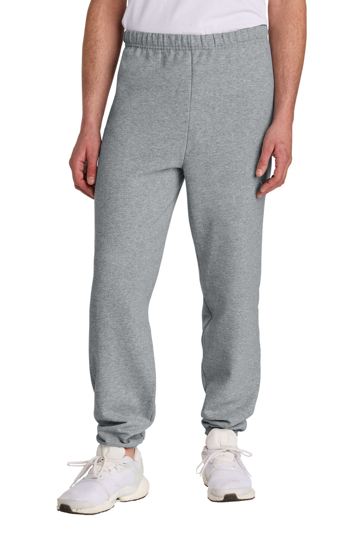 Front View of AthlHthr Jerzees - NuBlend Sweatpant. 973M