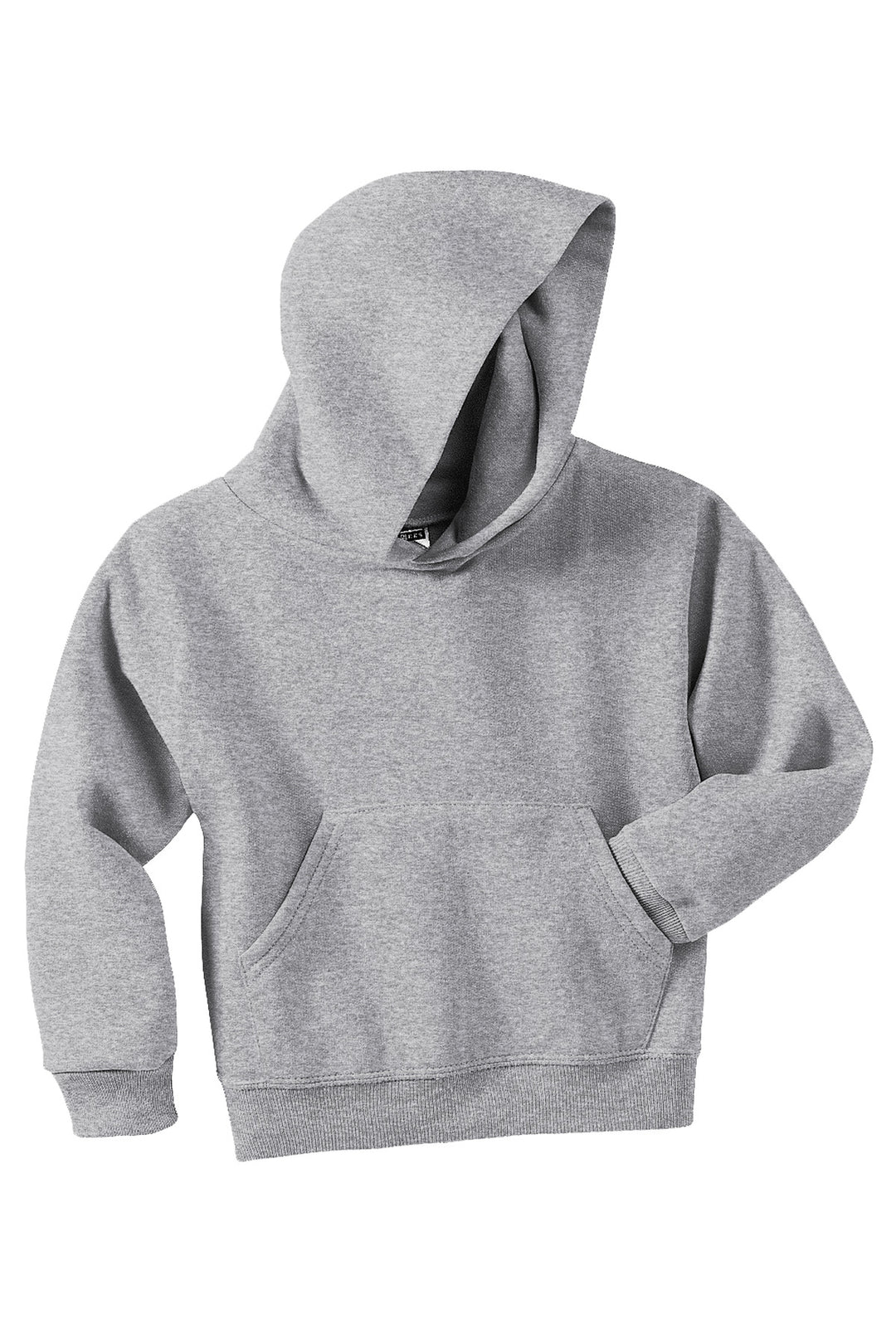 Front View of AthlHthr Jerzees - Youth NuBlend Pullover Hooded Sweatshirt. 996Y