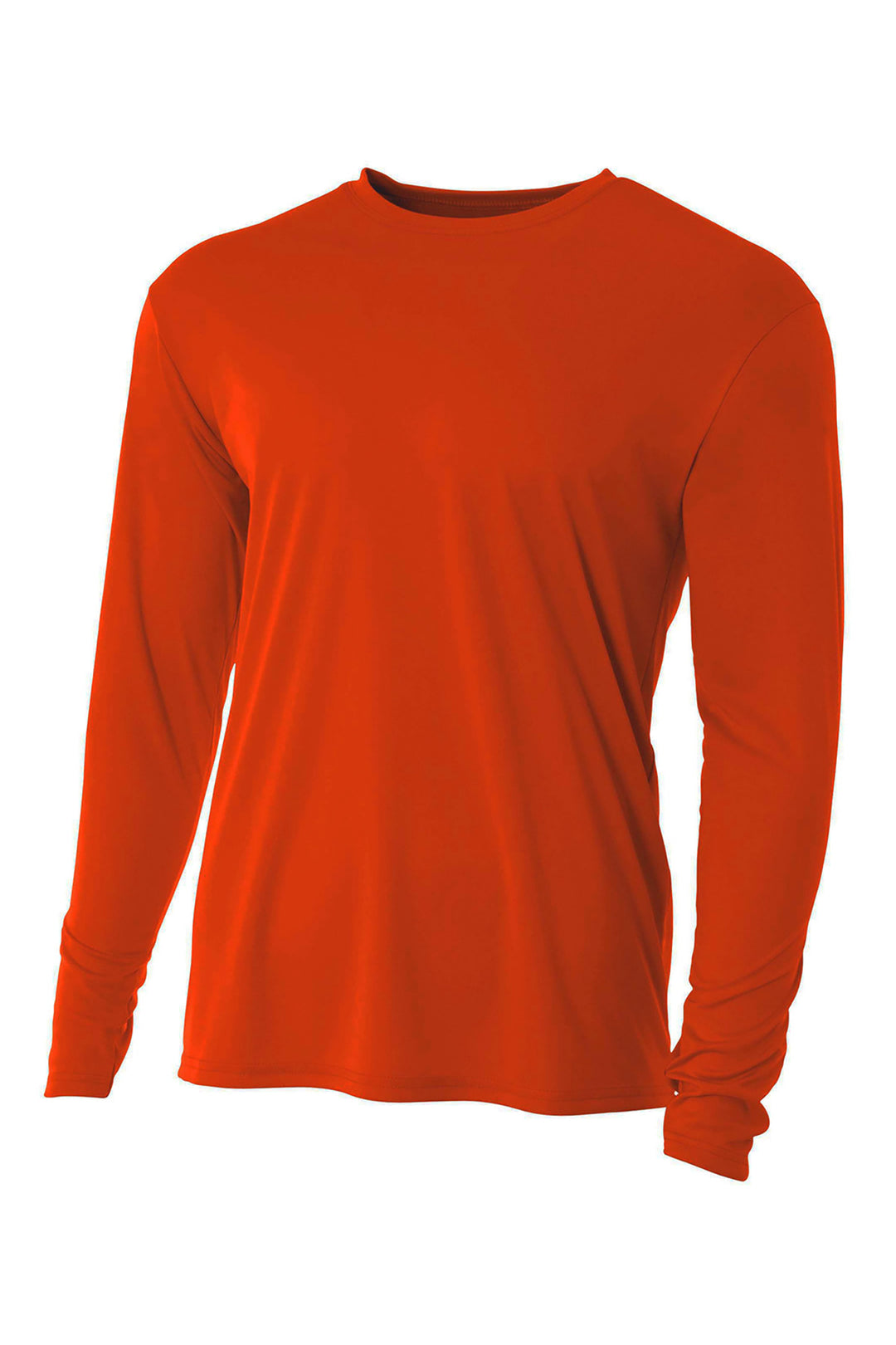 Front View of AthlOrange A4 Cooling Performance Long Sleeve Tee A4N3165