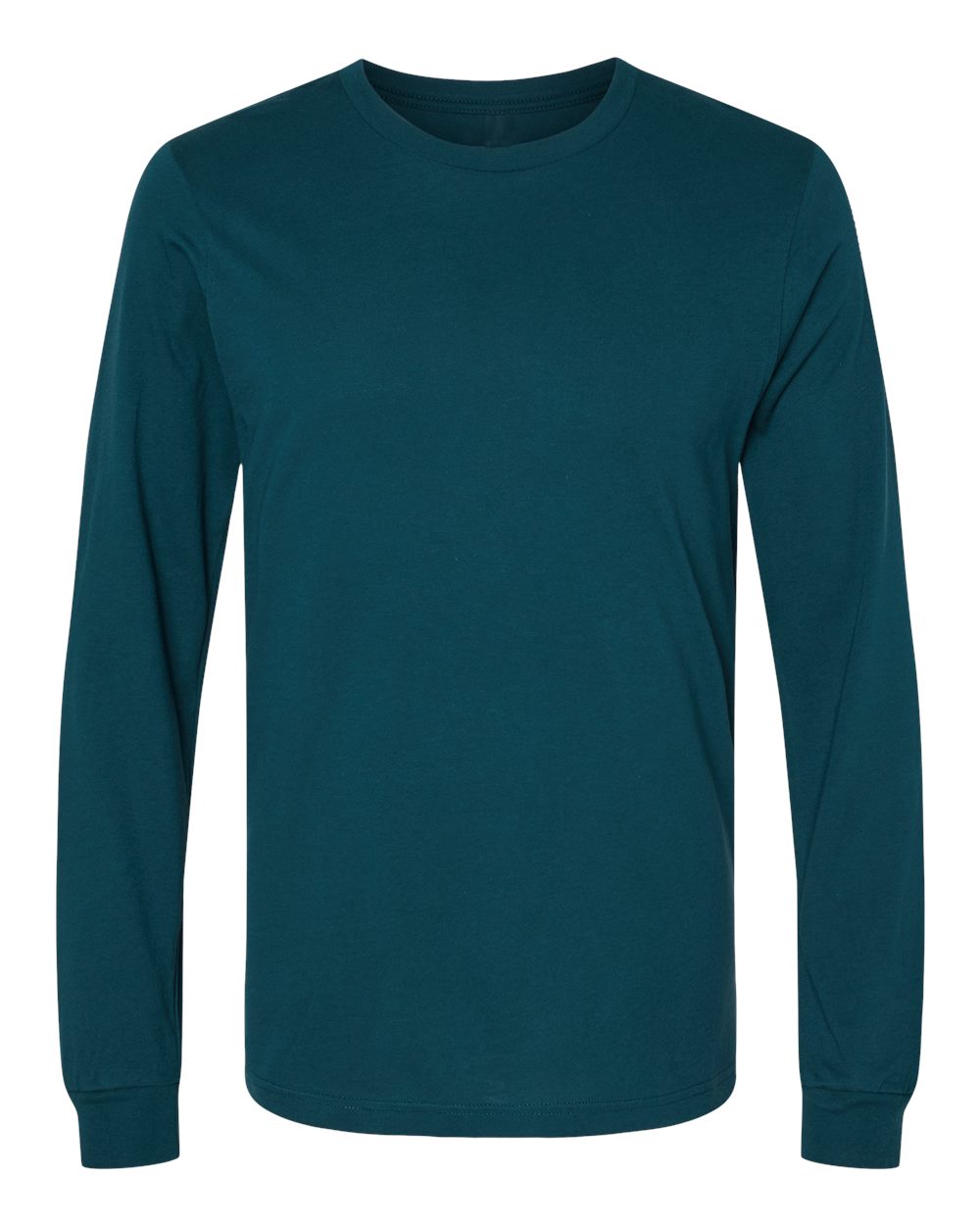 Front View of Atlantic Jersey Long Sleeve Tee - 3501
