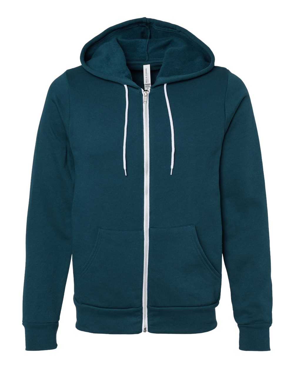 Front View of Atlantic Sponge Fleece Full-Zip Hoodie - 3739