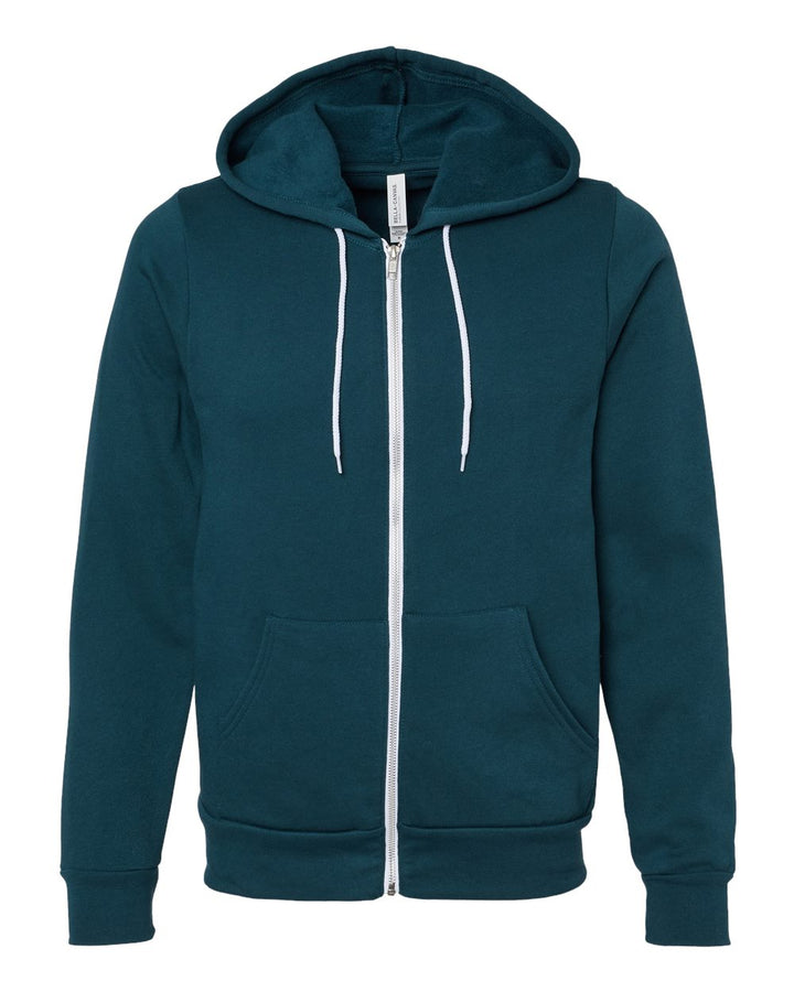 Front View of Atlantic Sponge Fleece Full-Zip Hoodie - 3739
